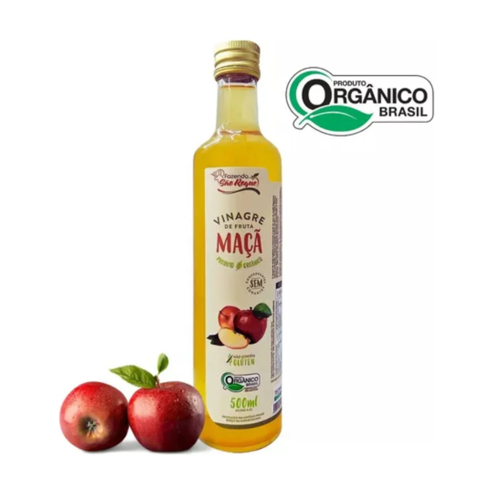 Vinagre de Maçã Orgânico 500ml - São Roque