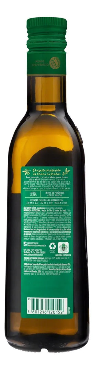 AZEITE DE OLIVA ANDORINHA 500ML EXTRA VIRGEM