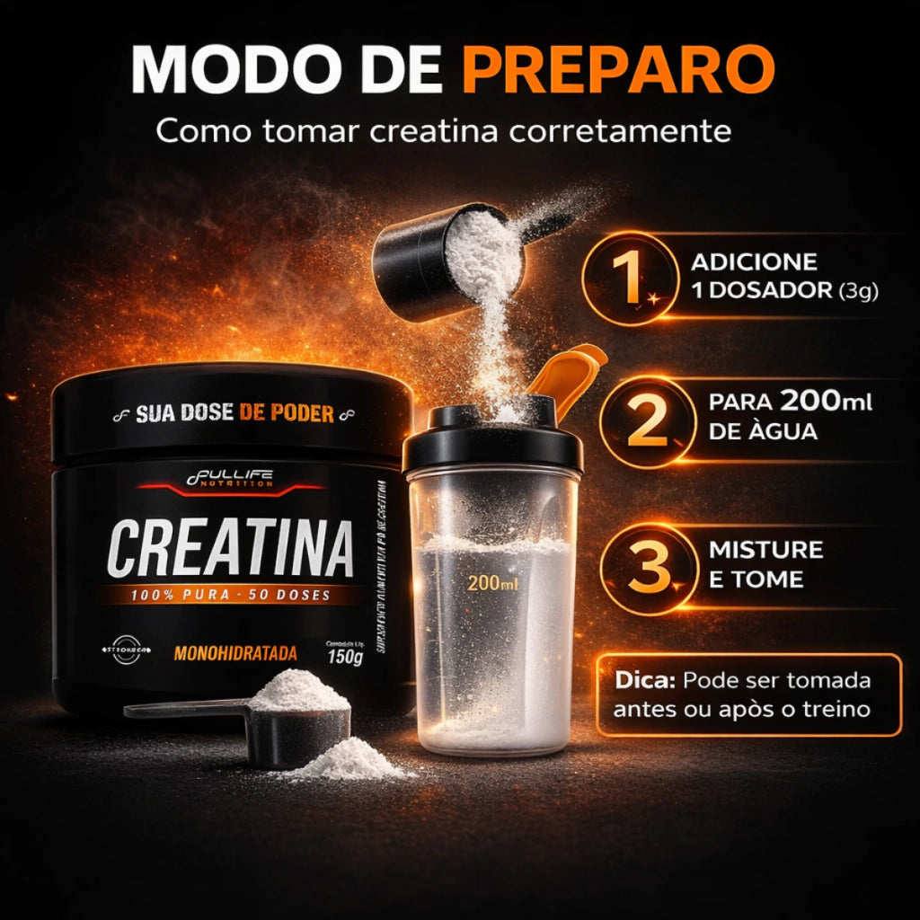 CREATINA 100% PURA FULLIFE 150G
