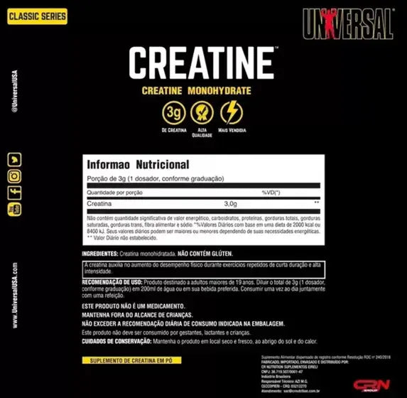 CREATINA UNIVERSAL 200G (CRN)