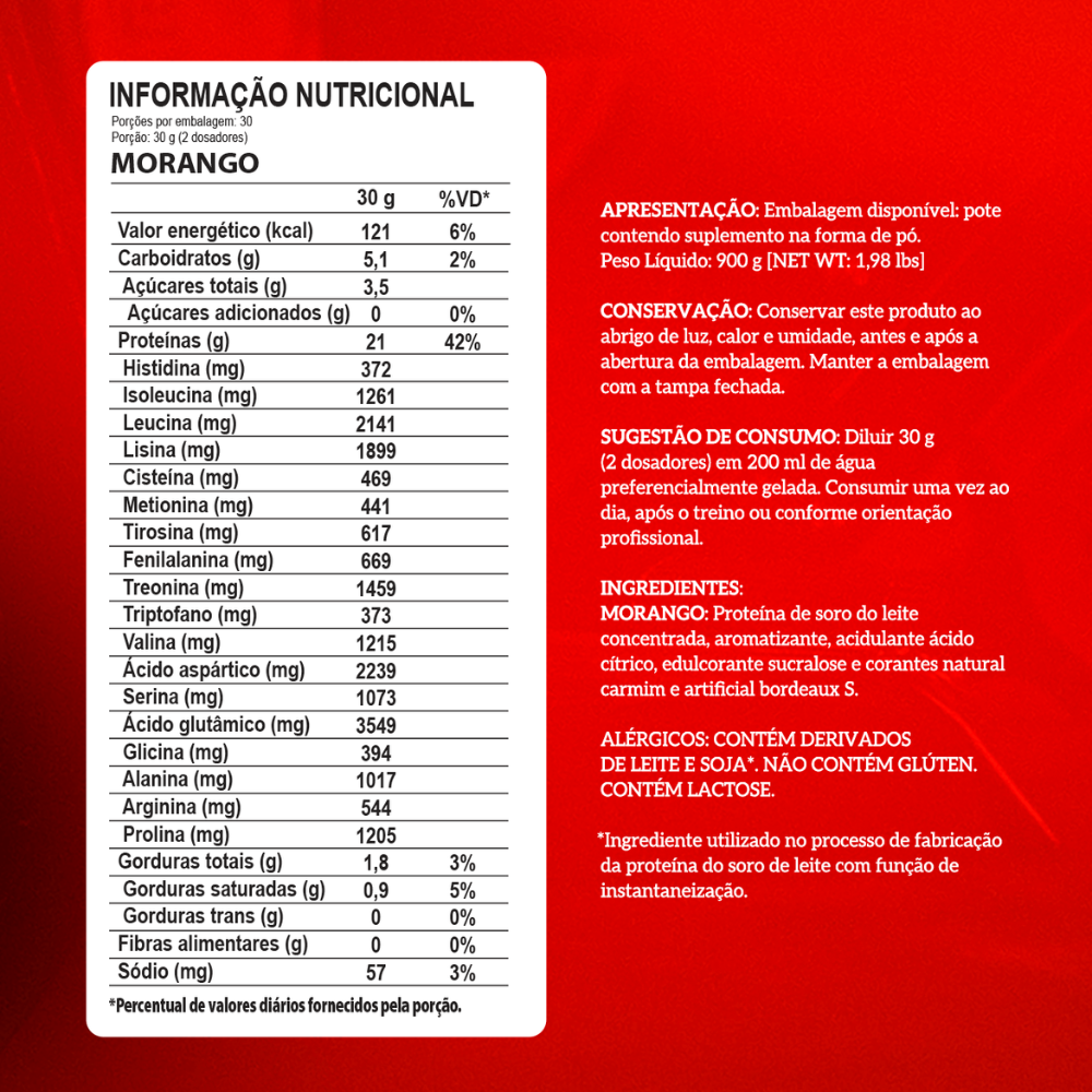 WHEY Concentrado 100% Pure - Integral Médica