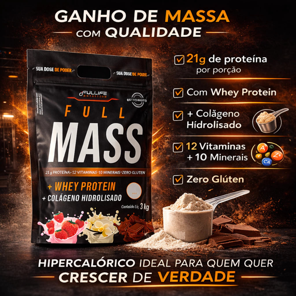 FULL MASS HIPERCALORICO 3KG FULLIFE