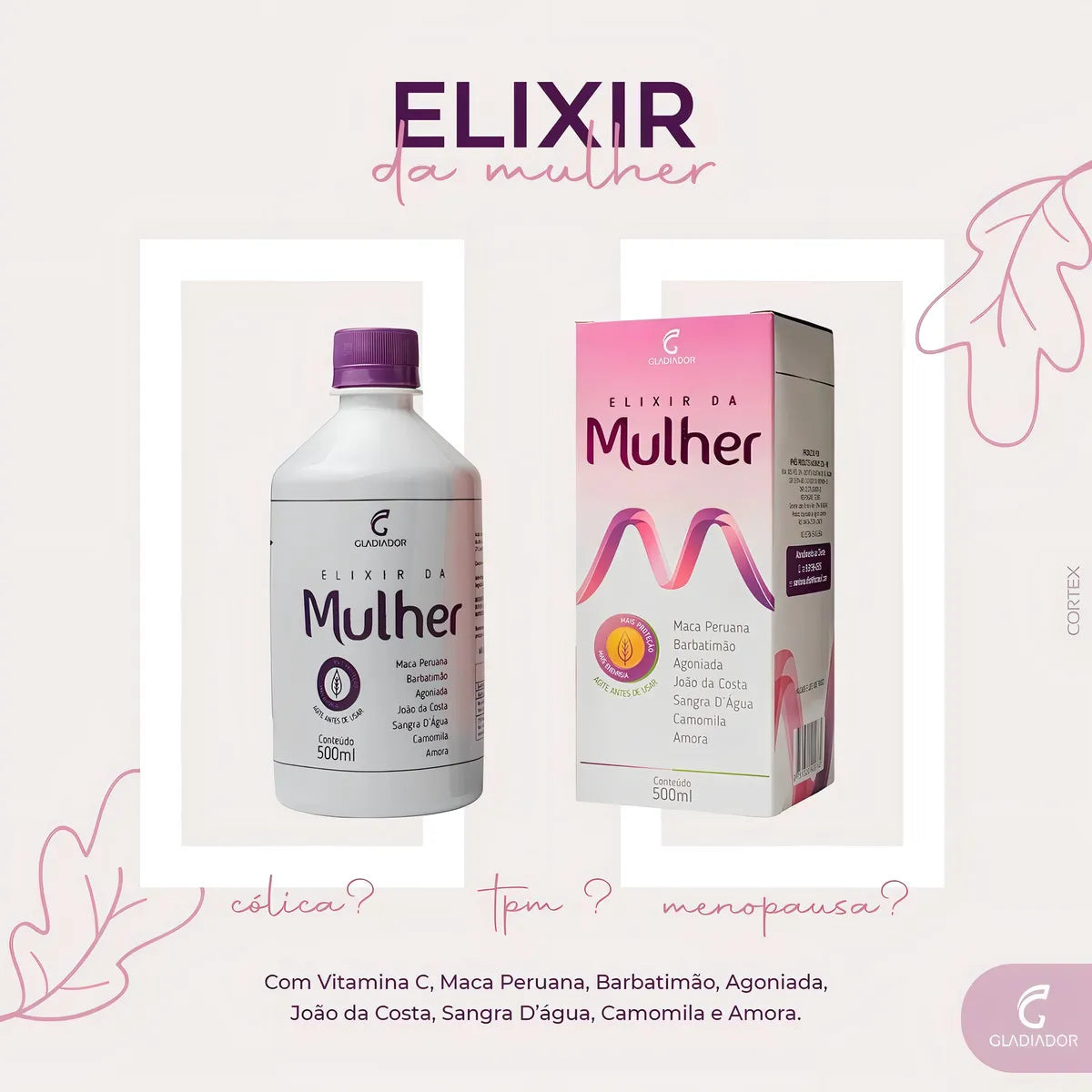 ELIXIR DA MULHER 500ML - GLADIADOR