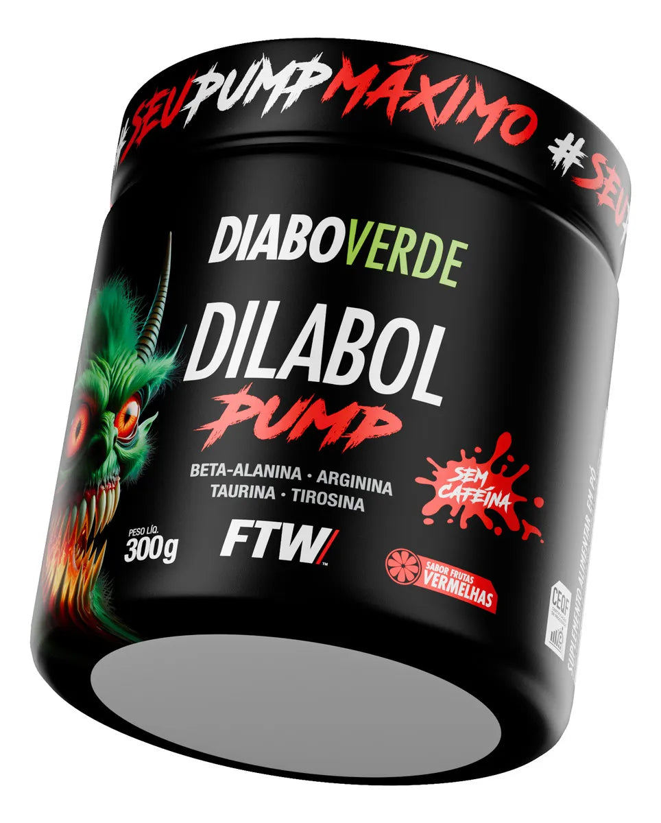 PRÉ TREINO DILABOL PUMP - DIABO VERDE FTW 300G