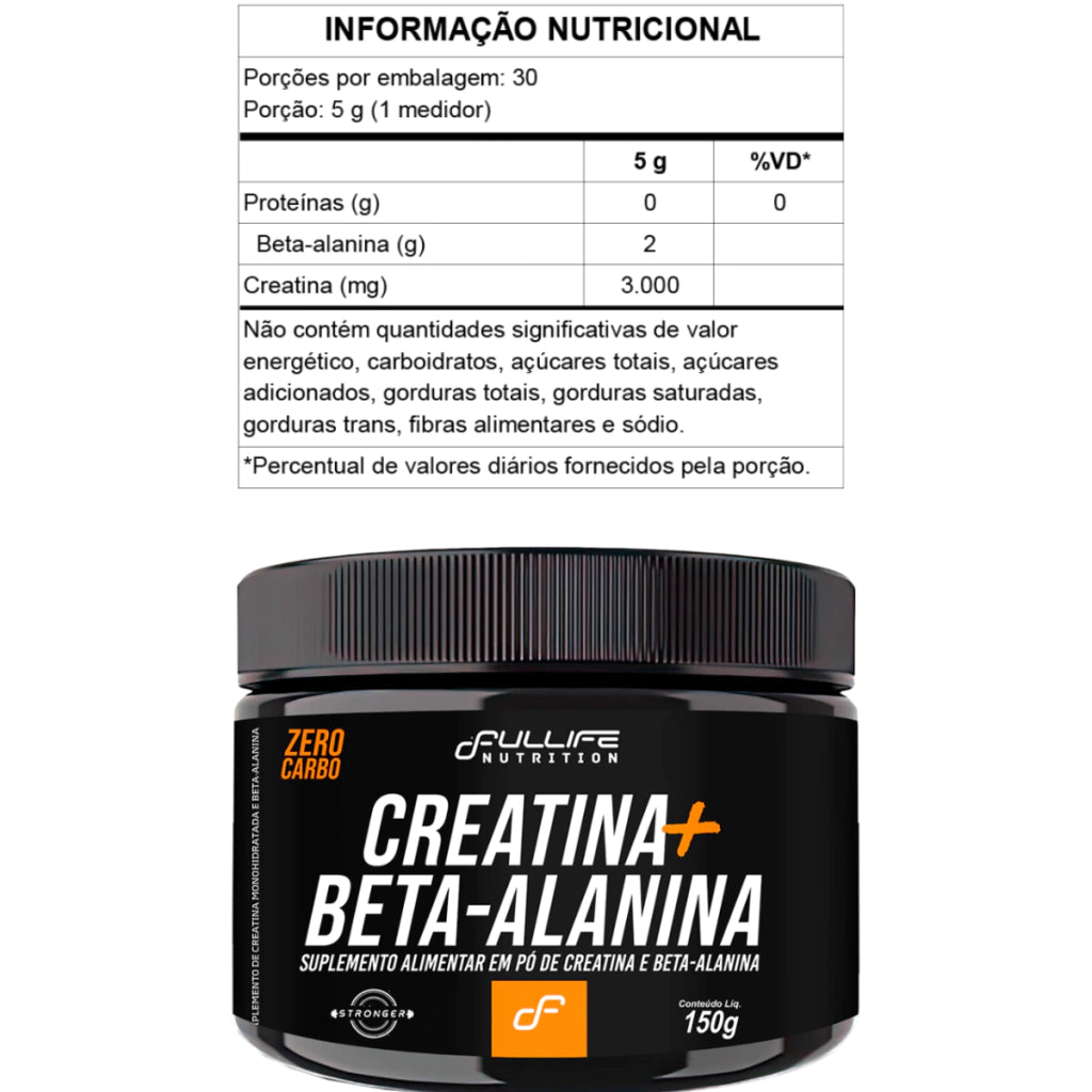 FULL CREATINA + BETA 150G - FULLIFE