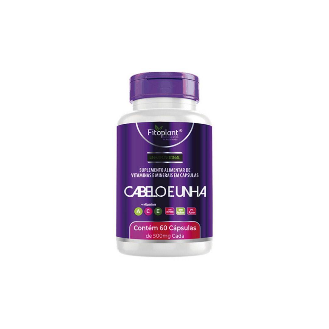 CABELO E UNHA 500 MG 60 CAPS FITOPLANT