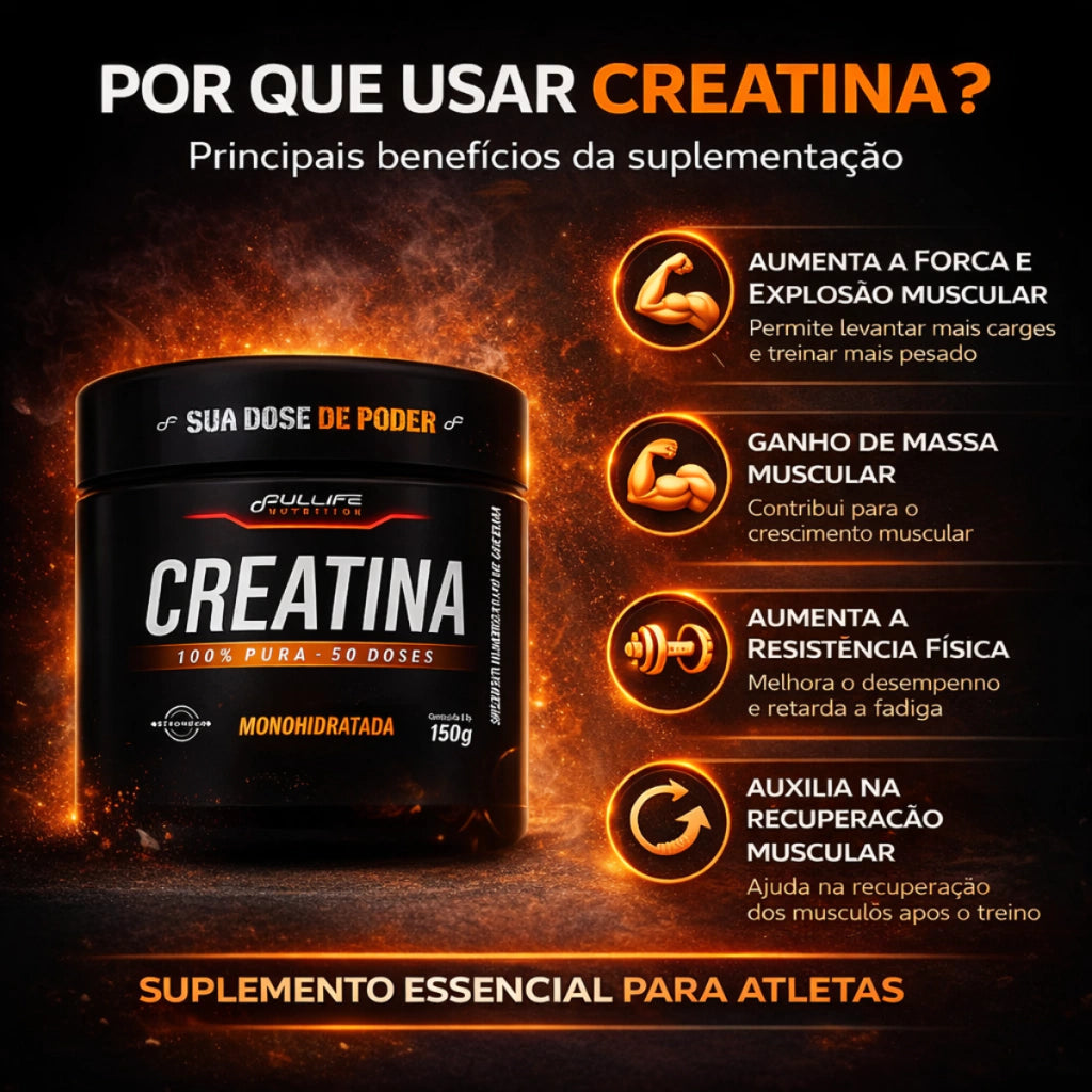 CREATINA 100% PURA FULLIFE 150G