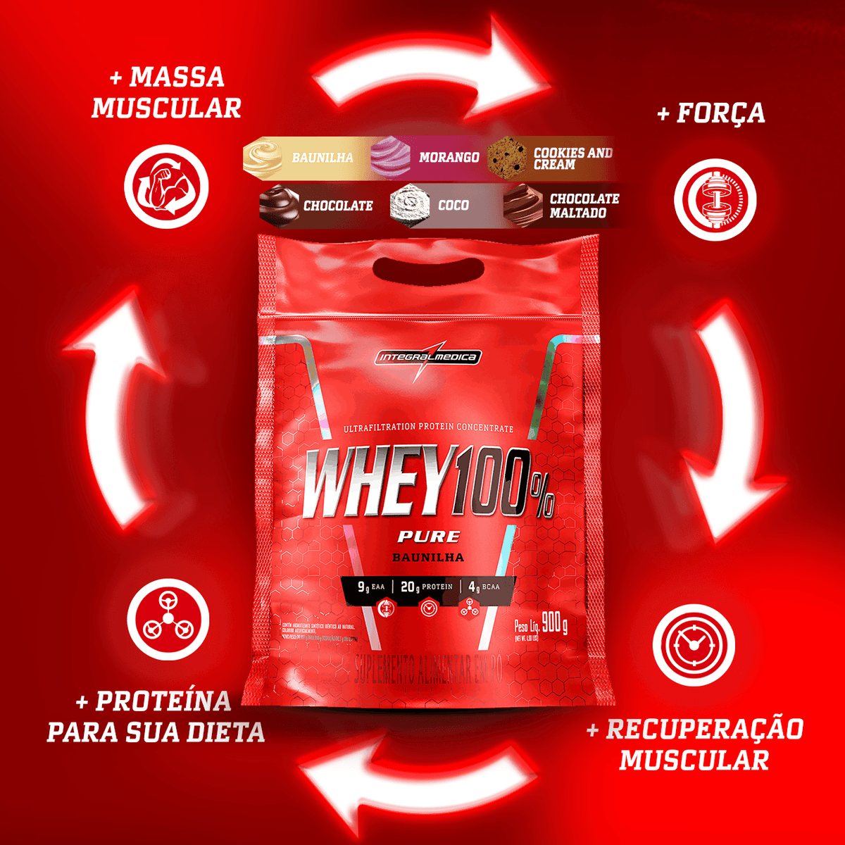 WHEY 100% PURE INTEGRALMEDICA