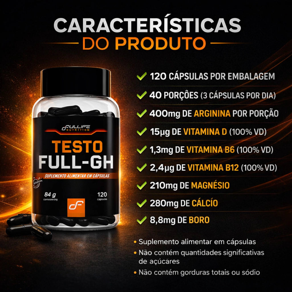 TESTO FULL GH - FULLIFE 120 CAPS.