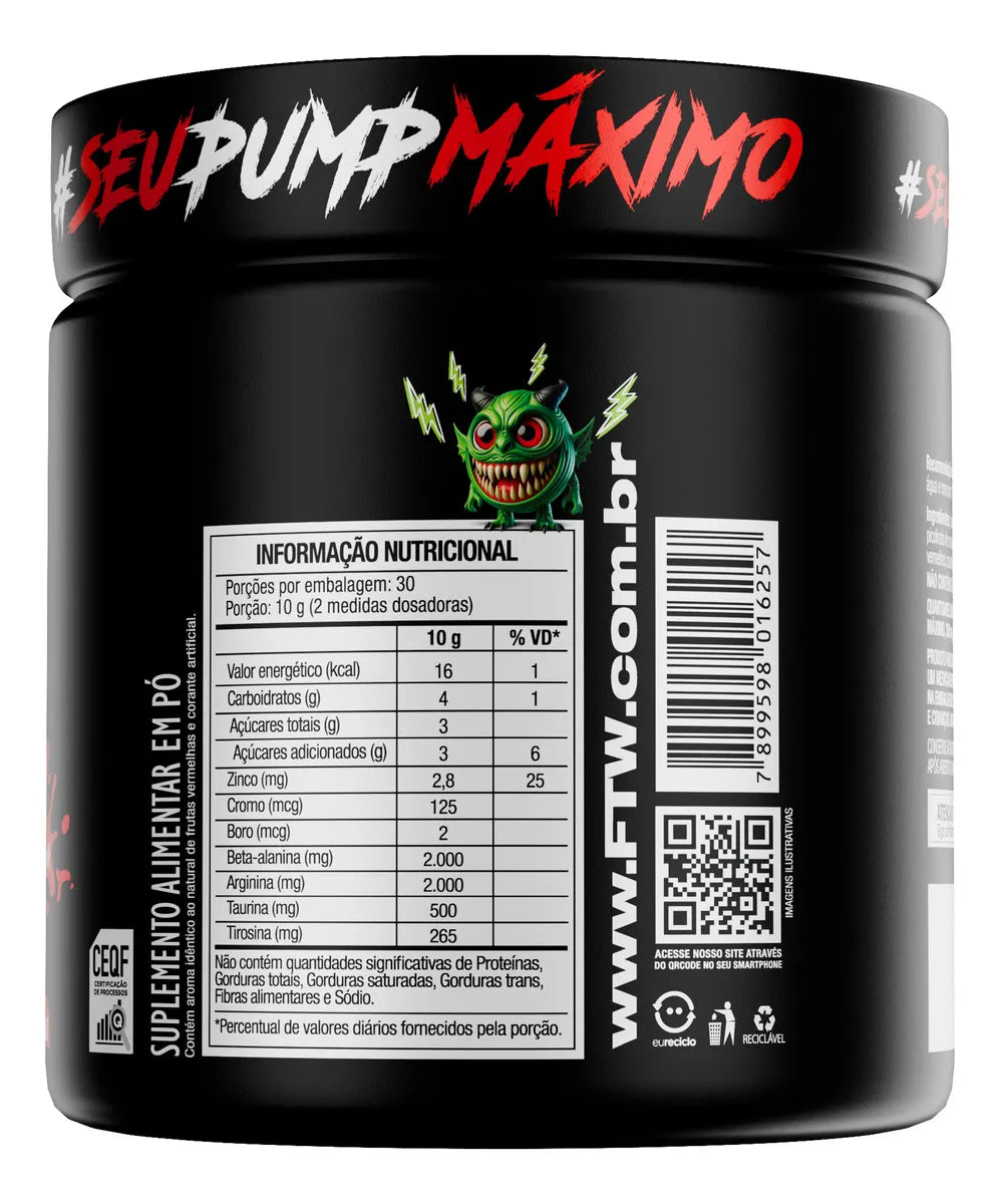 PRÉ TREINO DILABOL PUMP - DIABO VERDE FTW 300G