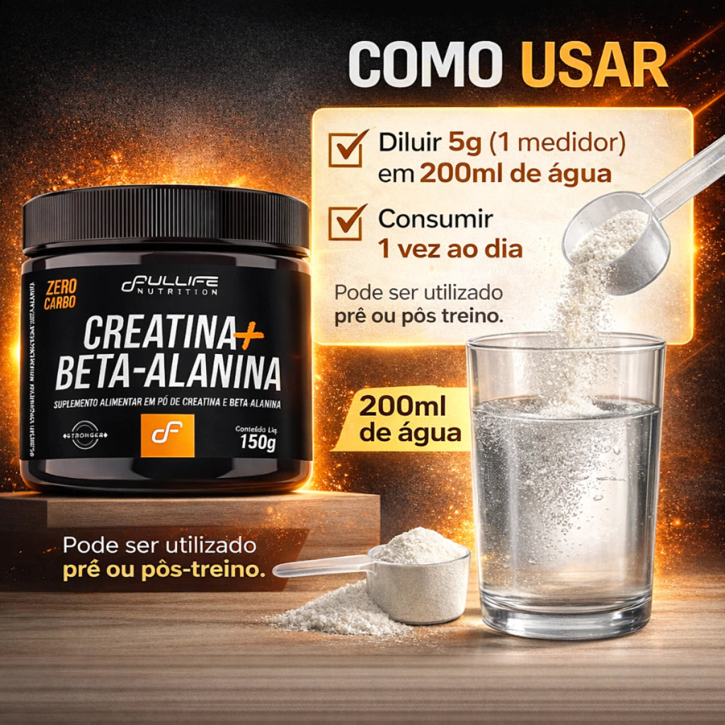FULL CREATINA + BETA 150G - FULLIFE