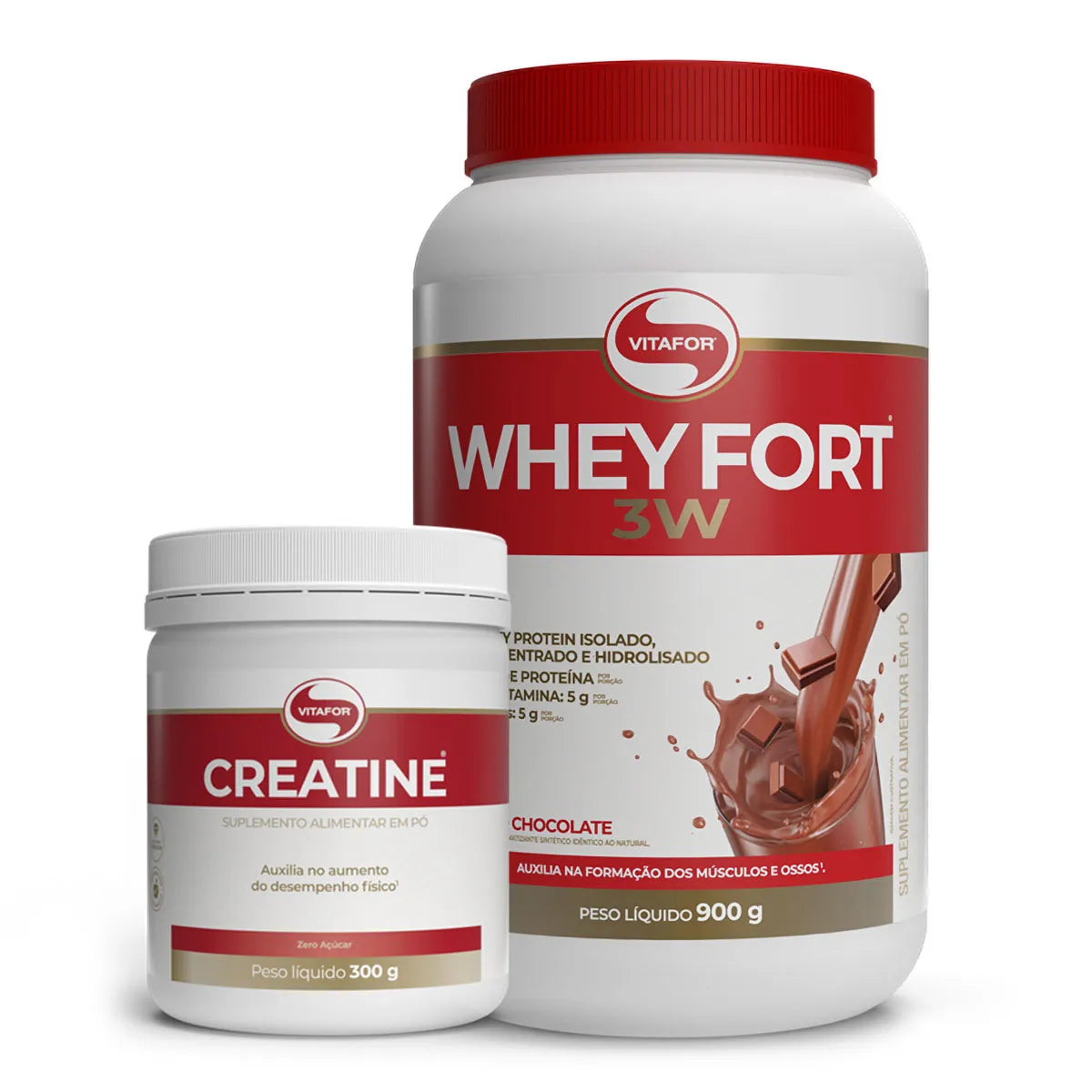 KIT VITAFOR - WHEY FORT 900G + CREATINA 300G