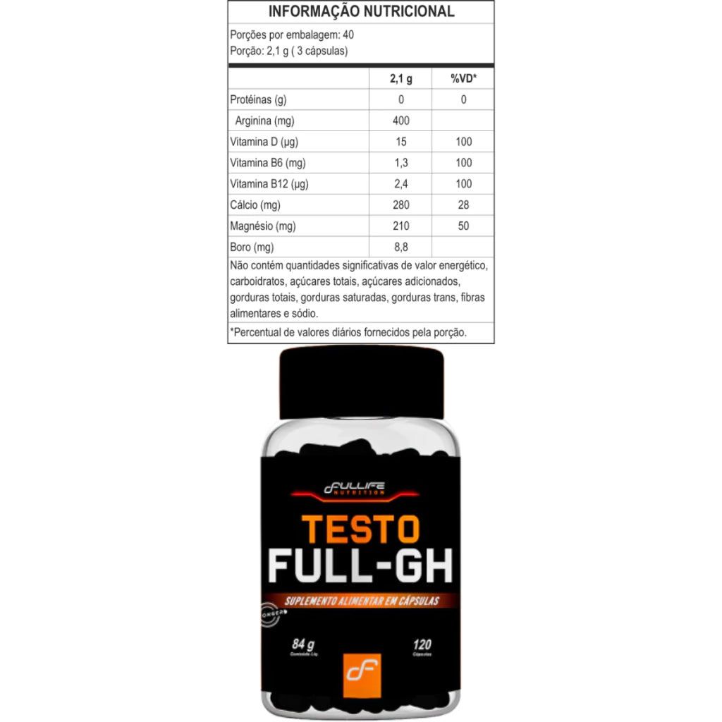 TESTO FULL GH - FULLIFE 120 CAPS.