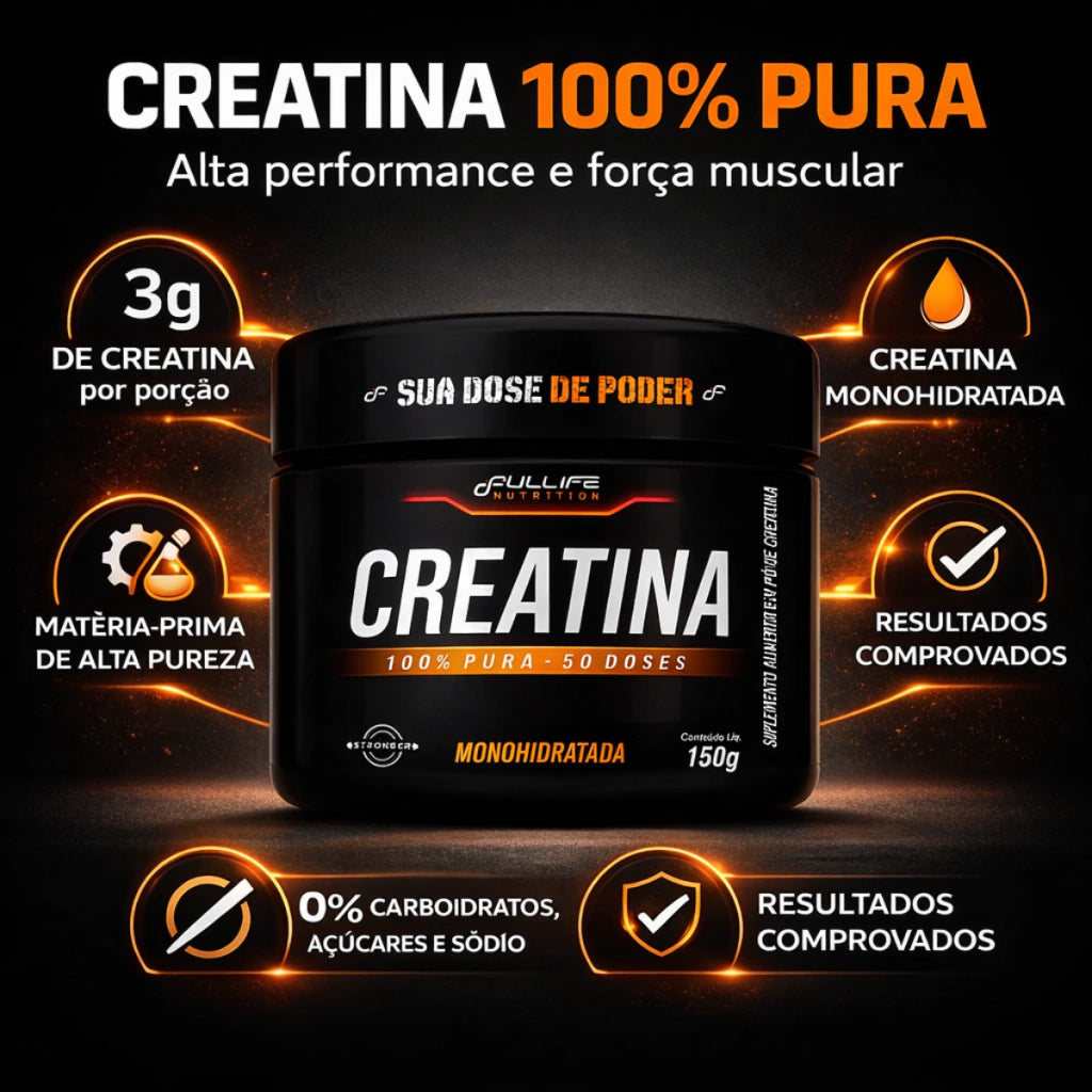 CREATINA 100% PURA FULLIFE 150G