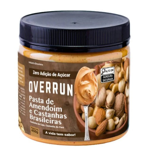 OVERRUN GOURMET 450G - LUKE ALIMENTOS - CASTANHAS BRASILEIRAS