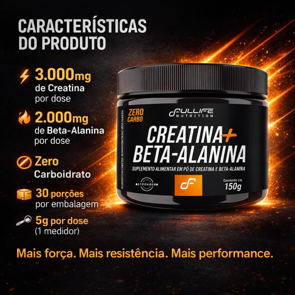 FULL CREATINA + BETA 150G - FULLIFE