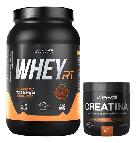 ( KIT ) WHEY RT 900G + CREATINA 300G PURA - FULLIFE