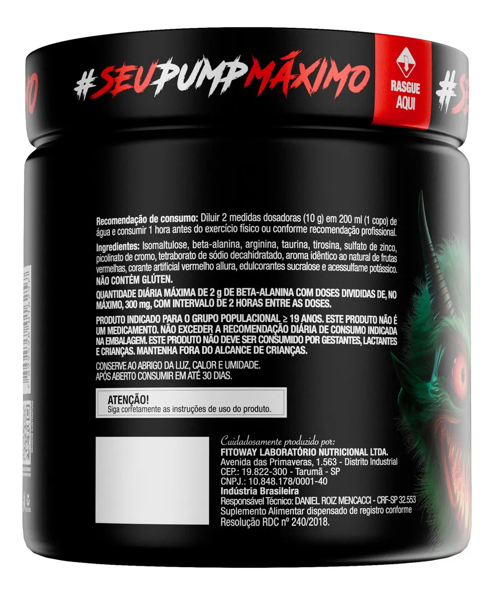 PRÉ TREINO DILABOL PUMP - DIABO VERDE FTW 300G